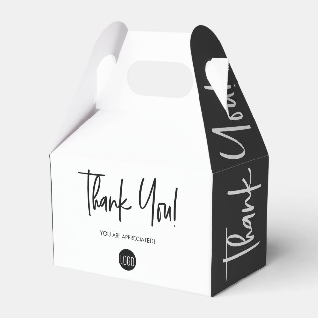 Custom Your Logo Thank you employee appreciation Favour Box (Front Side)