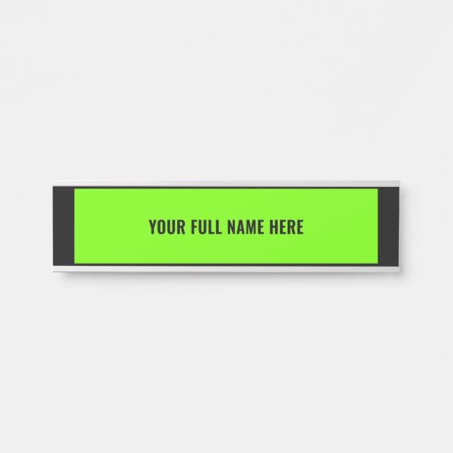 Custom Your Name Door Sign - Choose Colours (Front)