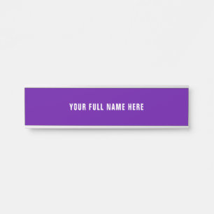 Custom Your Name Door Sign Example Choose Colours