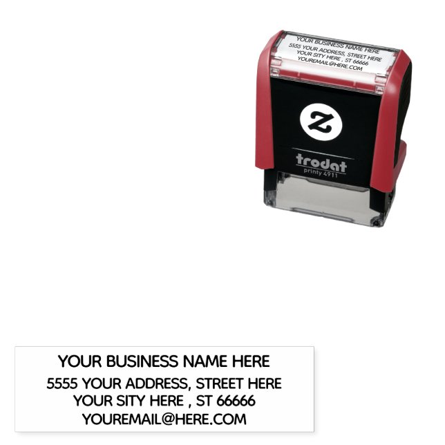 Custom Your Name E-mail Address Stamp Template (In Situ)