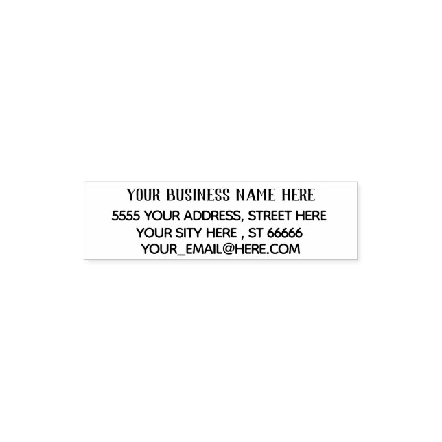 Custom Your Name Email Return Address Stamp (Design)