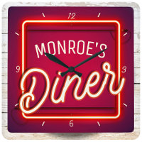 Custom YOUR NAME Red Faux Neon Sign Retro Diner