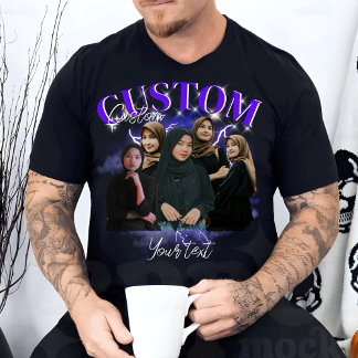 Custom Your Own Bootleg Photo Bootleg Girlfriend T-Shirt