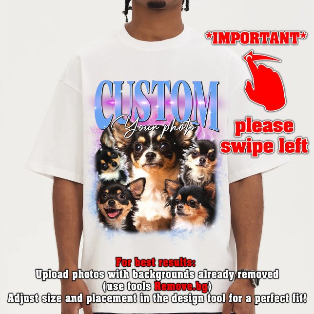 CUSTOM YOUR Own pet 90s bootleg vintage T-Shirt (Creator Uploaded)