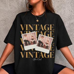 Custom Your Own Vintage Couple Valentines day 90s T-Shirt