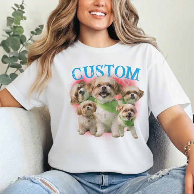 Custom your pet 90s bootleg T-Shirt (Creator Uploaded)