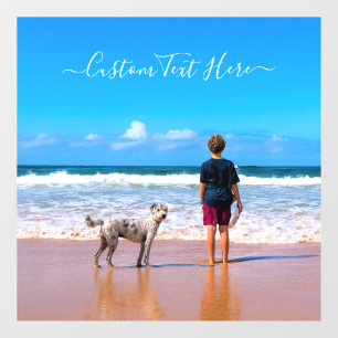 Custom Your Pet Photo and Text Window Cling
