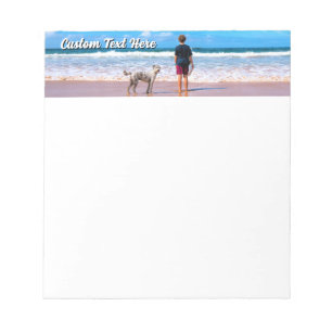 Custom Your Pet Photo Notepad Personalised Text