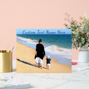 Custom Your Photo Acrylic Sign with Text Name