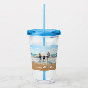Custom Your Photo Acrylic Tumbler with Text