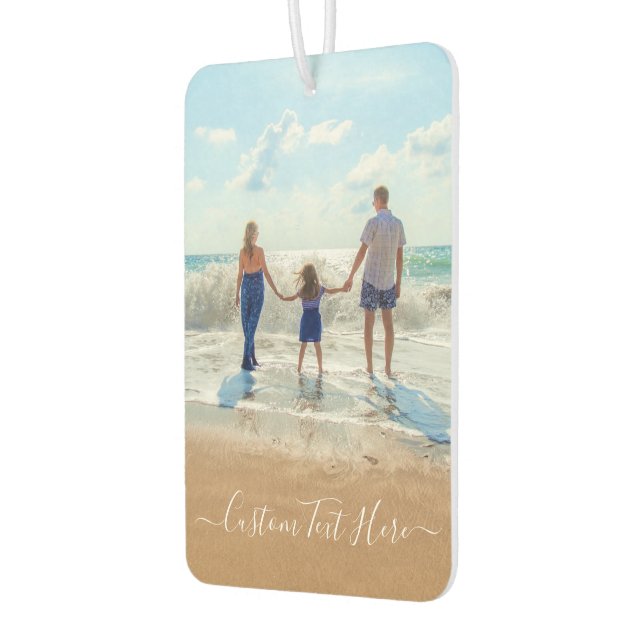 Custom Your Photo Air Freshener with Text (Left)
