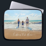 Custom Your Photo and Text Laptop Sleeve Gift<br><div class="desc">Custom Photo and Text Laptop Cases - Unique Your Own Design -  Personalised Family / Friends or Personal Gift - Add Your Text and Photo - Resize and move elements with Customisation tool ! Choose font / size / colour ! Good Luck - Be Happy :)</div>