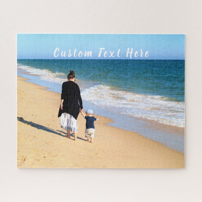 Custom Your Photo and Text Puzzle Personalised (Horizontal)