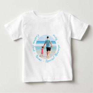 Custom Your Photo Baby T-Shirt Personalised Text