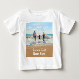Custom Your Photo Baby T-Shirt with Text