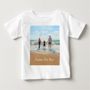 Custom Your Photo Baby T-Shirt with Text Name