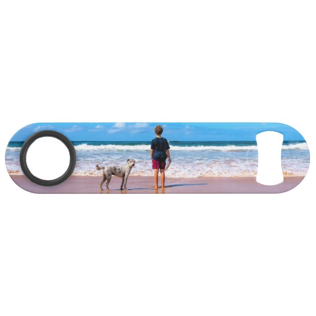 Custom Your Photo Bar Key Personalized Gift (Front (Horizontal))