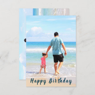 Custom Your Photo Birthday Card Personalised
