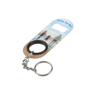 Custom Your Photo Bottle Opener Keychain with Text