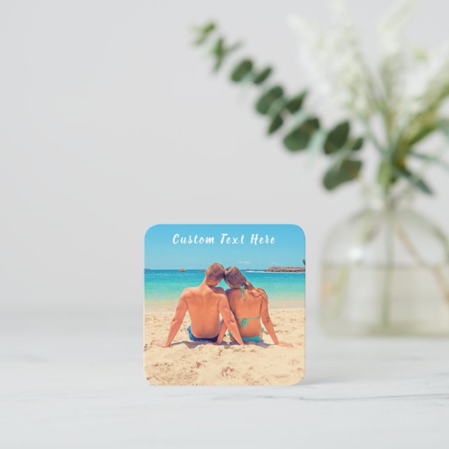 Custom Your Photo Business Card Personalised (Standing Front)