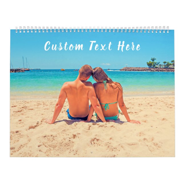 Custom Your Photo Calendar Gift with Text Name (Cover)