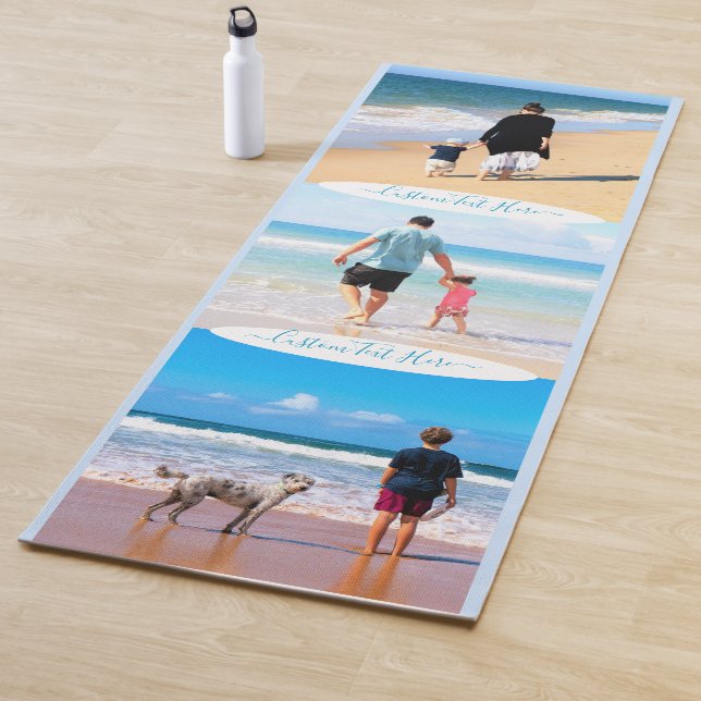 Custom Your Photo Collage and Text Yoga Mat (In Situ)