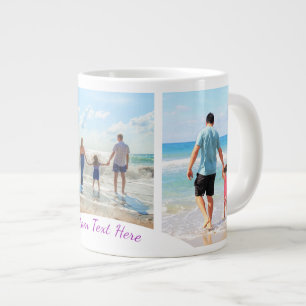 Custom Your Photo Collage Coffee Mug with Text