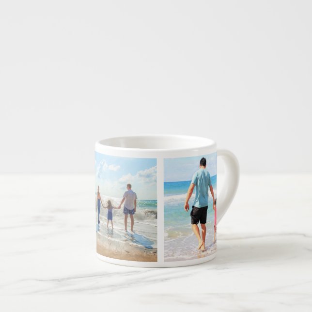 Custom Your Photo Collage Espresso Cup Personalise (Front Right)