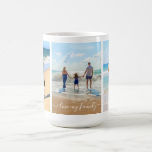 Custom Your Photo Collage Mug - I Love My Family