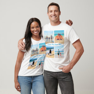 Custom Your Photo Collage T-Shirt Gift with Text