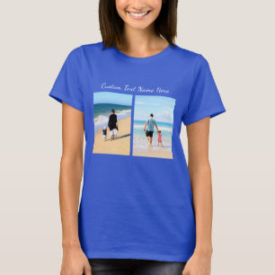 Custom Your Photo Collage T-Shirt with Text