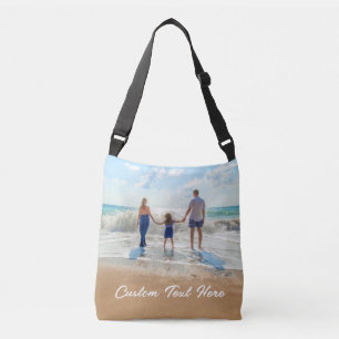 Custom Your Photo Crossbody Bag with Text