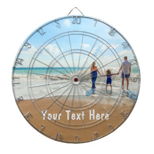 Custom Your Photo Dart Boardwith Text Dartboard