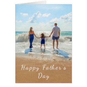 Custom Your Photo Father's Day Card with Text