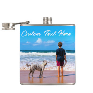 Custom Your Photo Flask with Text