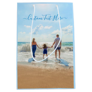 Custom Your Photo Gift Bag with Text