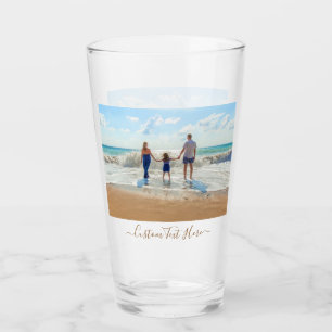Custom Your Photo Glass Gift with Text