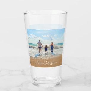 Custom Your Photo Glass Gift with Text Name