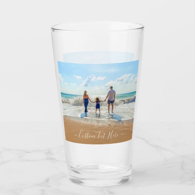 Custom Your Photo Glass with Text Name (Front)