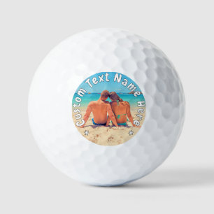 Custom Your Photo Golf Balls Personalised Text