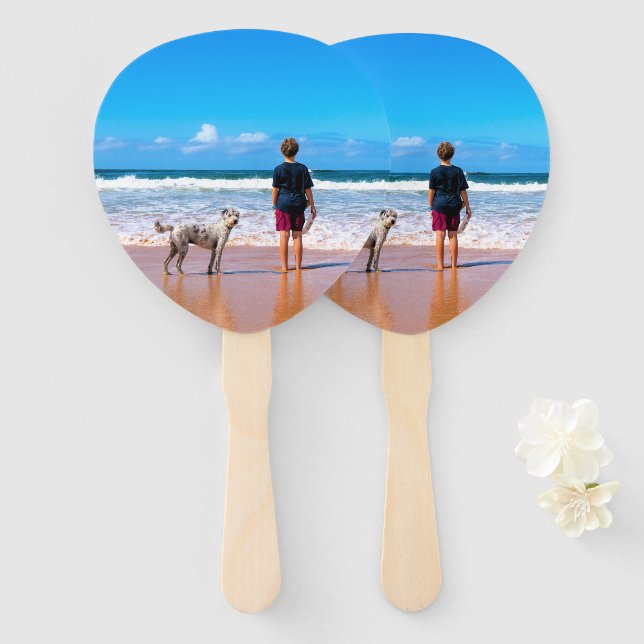 Custom Your Photo Hand Fan Personalised Gift (Front and Back)