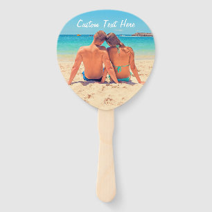 Custom Your Photo Hand Fan with Text