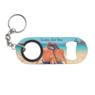 Custom Your Photo Keychain Bottle Opener with Text