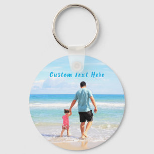 Custom Your Photo Keychain Gift with Text