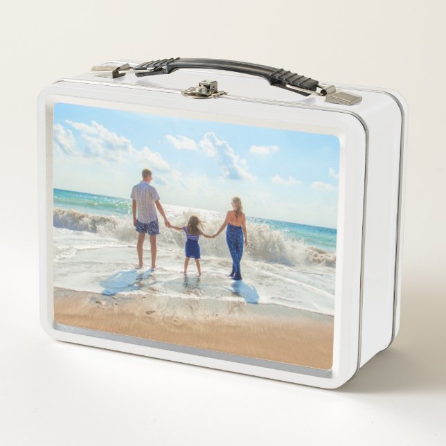 Custom Your Photo Metal Lunch Box Personalised (Front)