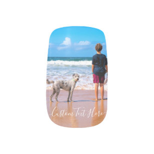 Custom Your Photo Nail Art Gift with Text