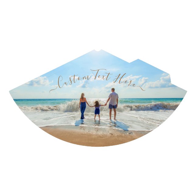 Custom Your Photo Party Hats Personalised Text (Front)