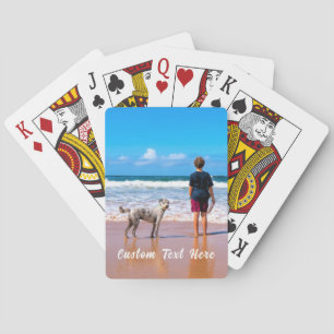 Custom Your Photo Playing Card with Text