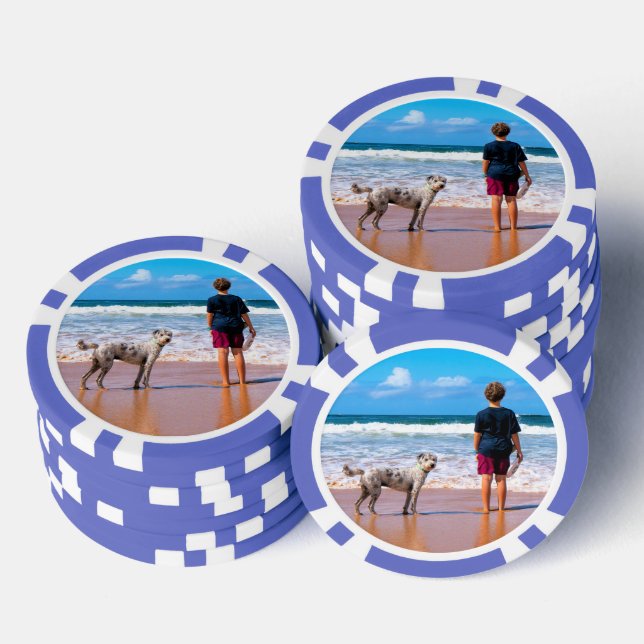 Custom Your Photo Poker Chips Personalised Gift (Stack)