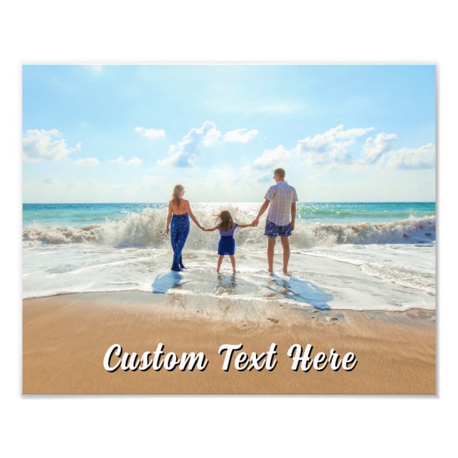 Custom Your Photo Print Poster Personalized Text (Front)